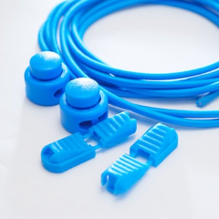 Elastiske skolisser 1 par for voksne/barn, trenger ikke å knyte elastiske låseskolisser (blå)