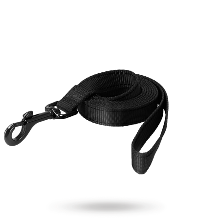 Dogman Nylonkoppel Iris - Svart - Hundkoppel- För stora hundar
