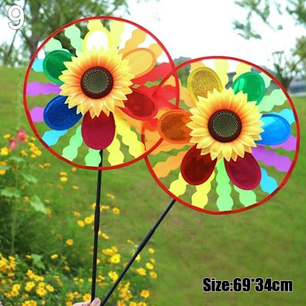 Färgglada djurväderkvarnar Layout Pinwheels Leksaker 9 9