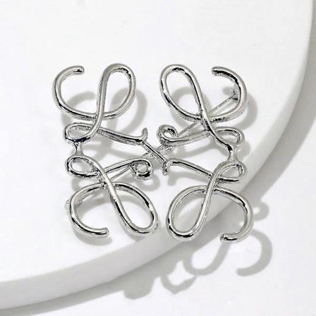 Modebroche-nål til damer med rygsæksklemme til jakke- og taskedekoration [JUN] sølv