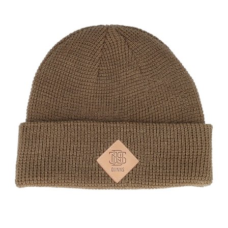 Djinns - Beige cuff Beanie - Basic Beanie Waffle Waffle Beige Cuff @ Hatstore