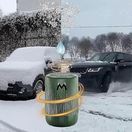 Mikrovågsmolekylär avisningsinstrument för fordon, bärbar fordonsmonterad mikrovågsugn kraftfull avisare, bilavisare, solid aromaterapi avisningskopp