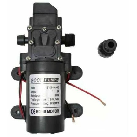 DC 12V Høytrykks Membran Vannpumpe Selvpumpende Elektrisk Pumpe