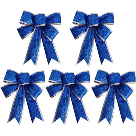 5 kpl Kimaltelevat joulukuusen rusetit joululahja rusetti nauha H