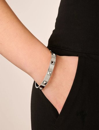 Dyrberg/Kern Studdy Ss, Size I - Silver - ONE SIZE