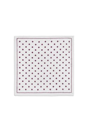 Polka Dot Scarf Burgundy