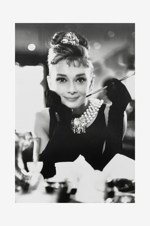 Malerifabrikken - Poster Audrey Hepburn 1 - Svart - Postere - Fra Homeroom
