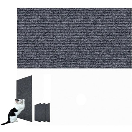 DIY-kissan kiipeilyraaputin, kissan raapimisalusta, raaputusmatto, kissan huonekalusuojat, leikattava itseliimautuva (tummanharmaa, 30x100cm)