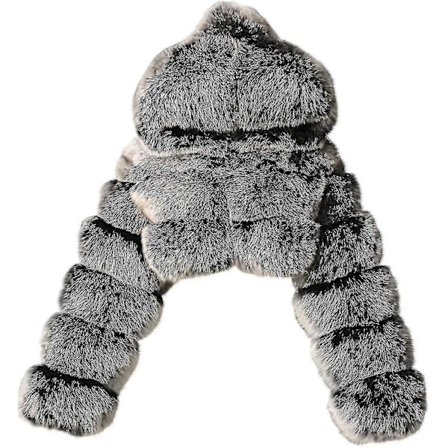 Faux Pelsfrakke Dame Med Hætte Cropped Bubble Frakker Fleece Kort Varm Jakker Plus Størrelse Vinterfrakker Til Kvinder Høj Kvalitet