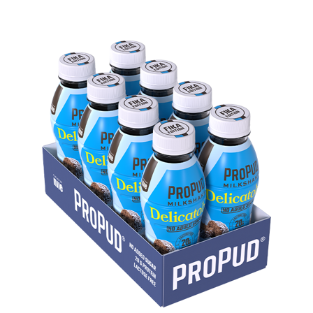 8 x ProPud Protein Milkshake, 330 ml, Delicatoboll