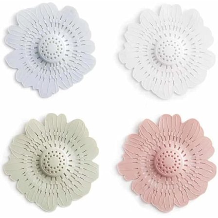 4 kpl Helppoasennustiskiallas Silikonitiivisteverkko, Tiskiallas Hiusten Suodatin, Keittiöallas Suodatin