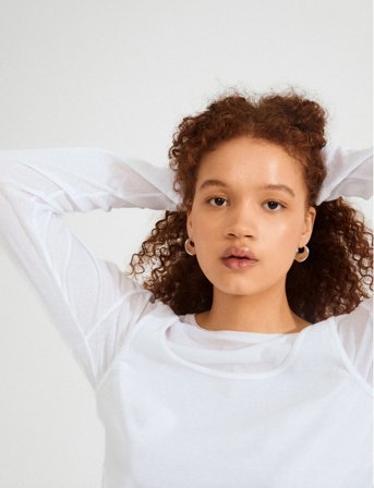 Pilgrim Sense Hoop Earrings Silver-Plated - Silver - ONE SIZE