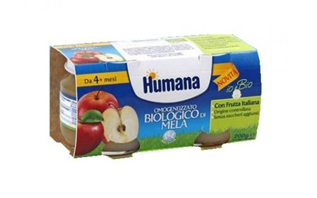 Humana Omogeneizzato Biologico Mela 2X100g