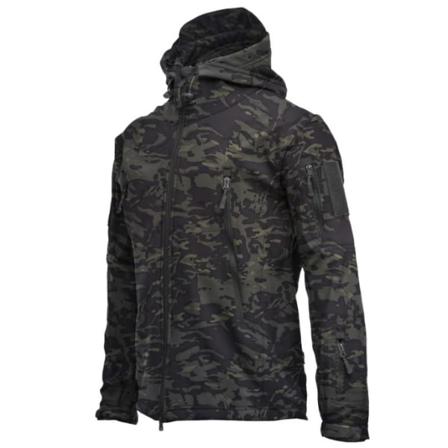 Huvkappa Vattentät Klätterjacka Dark Green S