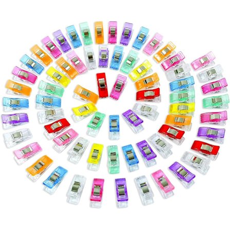 70 KPL Kiinnityspidikkeet ompeluun, Wonder-muovipidikkeet ompelukäsitöihin, lajitelma värejä