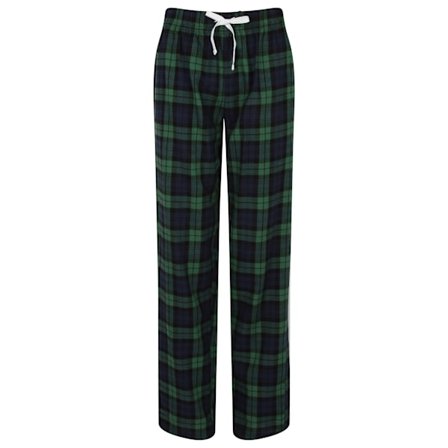 Skinnifit Dam/Dam Tartan Lounge Byxor XL Marin/Grön Check