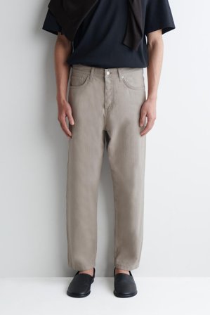 COS Men's Dome Straight-Leg Jeans in Beige