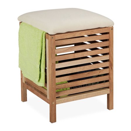 Pyykkikori, jossa istuin Walnut Wood