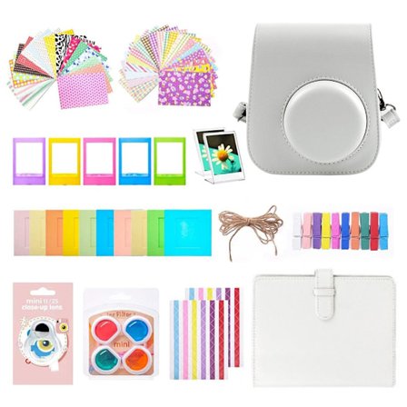 Kamerapakke for Instax Mini 12 11-kamera, inkluderer album (hvit)