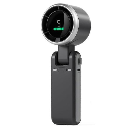 Kannettava Turbo-tuuletin, 5 tuuletusnopeutta, akkukäyttöinen, jopa 12 tunnin käyttöaika, käsituuletin Air Turbo Tech[D]-tekniikalla