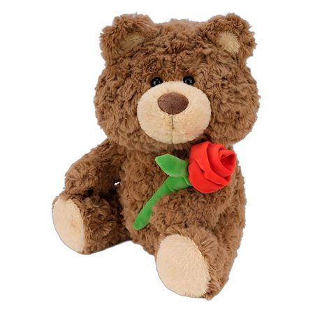 Valentinsdag Nallebjörn med Rosett Söt Liten Mjuk Plyschdjur Leksak 10.6 Tum Valentinsgåva till Flickvän