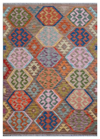 Kilim Afghan Old Style Rug 120X173 Wool, Afghanistan