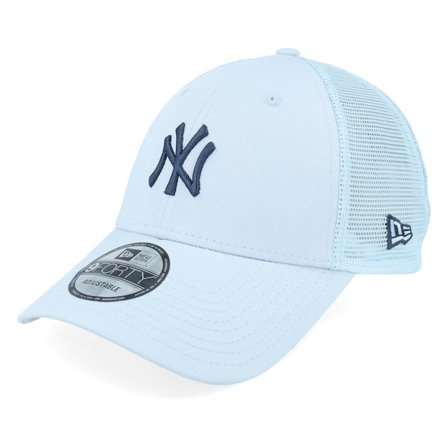 New Era - MLB Blau Trucker Cap - New York Yankees Homefield 9FORTY Pale Blue Trucker @ Hatstore