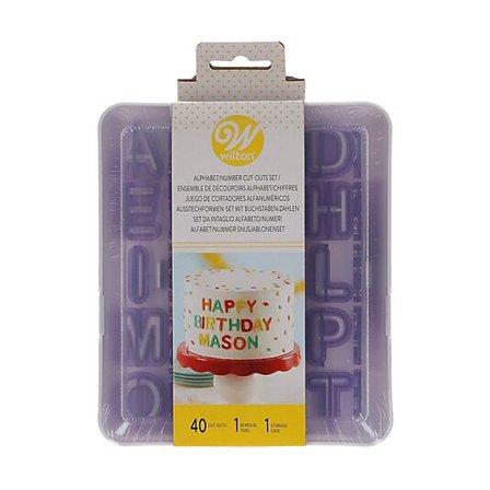 WILTON Utstikkersett alfabet og tall 40 deler