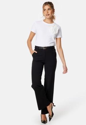 Bubbleroom - Soft Suit Trousers XS - Black - Byxor - Dam