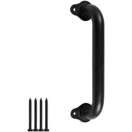 10 tommer metal industrielt rør væg håndliste - rør dør træk håndtag, trappe trin håndliste, indendørs og udendørs