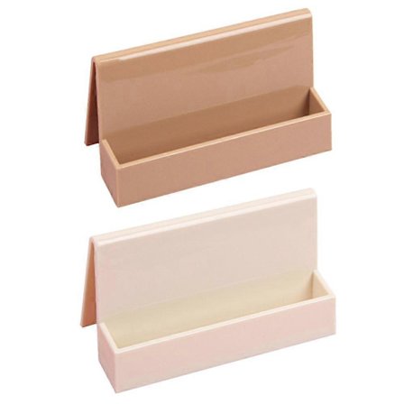 2-pack visitkortshållare för skrivbord, vertikal plastkontrakterad visitkortshållare för skrivbord, 11,2*5,8*4,3cmNEW7