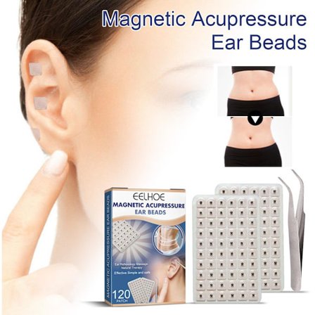 Aurikulært tryk kropsformning klistermærker til at fremme stofskiftet, 120 stk.