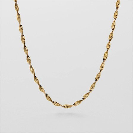 Twisted Herringbone Halskette 40 cm