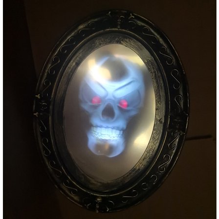 Spökspegel, animerad Halloween-spegel