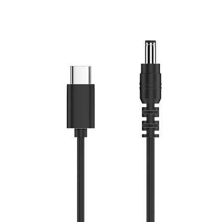 TypC till DC- power 4,9 fot 12V USB-C till DC5,5 x 2,1 mm 3,5x1,35 mm Laddkabelkonverterare för routers högtalare