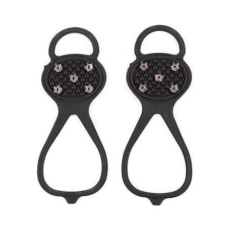 2-pak skridsikre klamper og sneklo-skoovertræk, is og sne, udendørs snekæde til klatring, skosål og isklo-artefakt.B