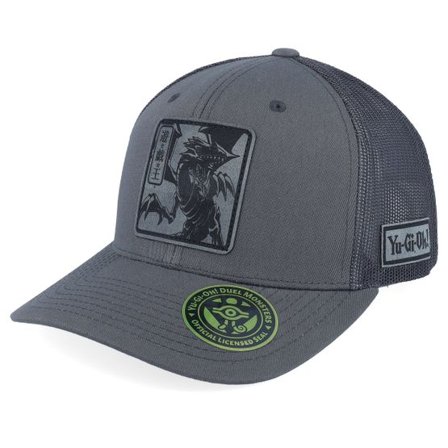Yu-Gi-Oh! - Grå trucker Keps - Blue-eyes White Dragon Grey Engraved Grey Trucker - Yu-Gi-Oh @ Hatstore