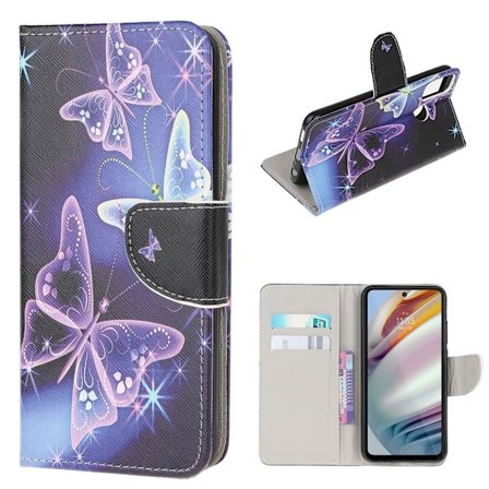 Wonderland Motorola Moto G40 Fusion / G60 Läppäkotelo - Beautiful Perhonen