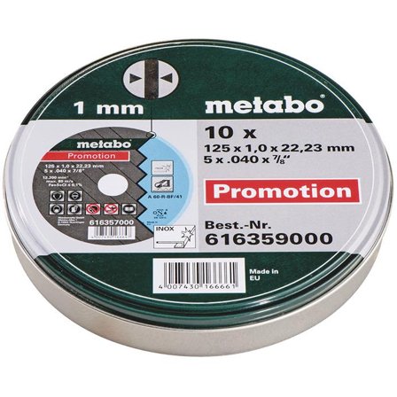 Metabo 616359000 Universal disk 10-pak, Maskintilbehør & forbrugsvarer