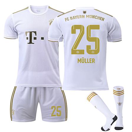 FC Bayern München 22-23 Bortelag Trøye MULLER Nr 25 Fotballdraktsett M