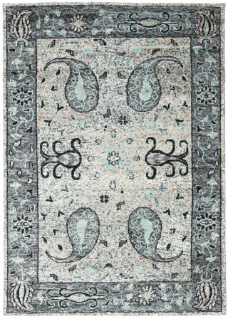 Zijden Tapijt 210X290 Vega Sari Silk Grijs Vloerkleed