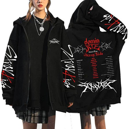 Stray Kids ATZ Laulaja Huppari Löysä Huppari