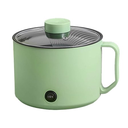 Multifunktionell Elektrisk Köksgryta Liten Mini Elektrisk Spis Snabb Nudelkokare för studenthem Personligt bruk CN 220V Mintgrön