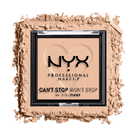 NYX Professional Makeup Can’t Stop Won’t Mattifying Powder Puder Unisex Beige 6 G