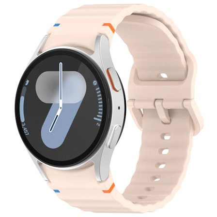 Officiellt silikonarmband för Samsung Galaxy Watch 7/FE/6/5/4 44mm 40mm 5 Pro Vågarmband för Watch 6 4 Classic 46mm 42mm Band