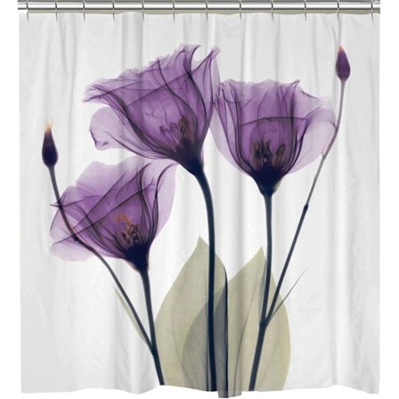 Homehtyyliset homehtyyliset suihkuverhot vedenpitävä kylpyverho suihkuverho violetti polyesteri kylpyhuoneen verho konepesu kangas koukuilla 