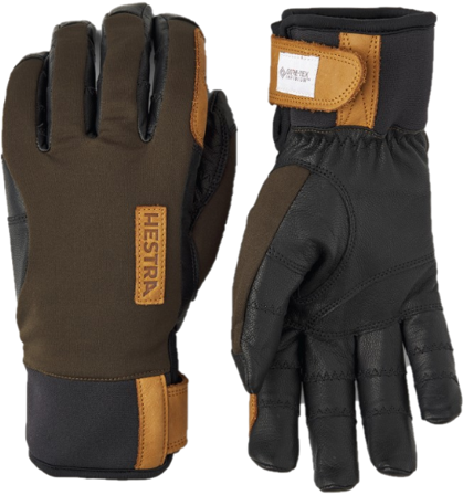 Hestra Ergo Grip Active Wool Terry 5 finger Dark Forest/Black