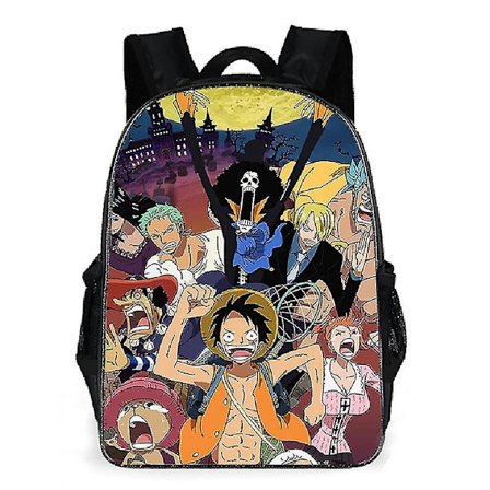 Anime One Piece Børns Drenge Piger Udendørs Rejse Rygsæk Skole Taske Daypack Skuldertasker Rygsæk Gaver