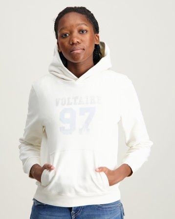 Zadig&Voltaire HOODED SWEATSHIRT Blanc Sweats à capuche Fille - Kids Brand Store
