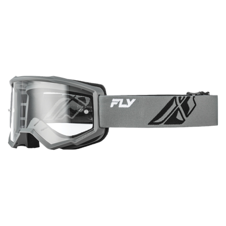 FLY Racing Focus V26 Crossglasögon Grå/Svart/Klar